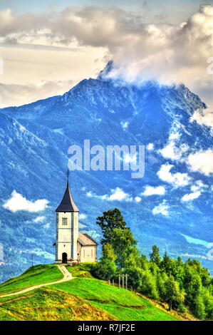 Saints Primus et Felician Église dans la région de Slovénie Banque D'Images