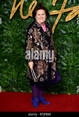 Suzy Menkes participant à la Fashion Awards en association avec Swarovski s'est tenue au Royal Albert Hall, Kensington Gore, Londres. Banque D'Images