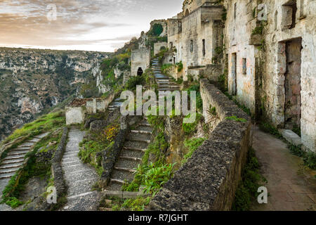 Convicinio de Sant'Antonio, Matera, Capitale européenne de la Culture Banque D'Images