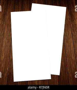 Blank white modèle maquette de présentation Banque D'Images