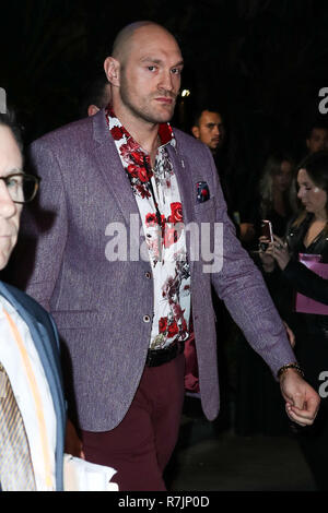 LOS ANGELES, CA, USA - 01 DÉCEMBRE : Boxer Tyson Fury arrive à la TVC Showtime présente Heavyweight Championship du monde 'Wilder vs Fury' VIP Pré-événement a eu lieu au Staples Center le 1 décembre 2018 à Los Angeles, Californie, États-Unis. (Photo par Xavier Collin/Image Press Office) Banque D'Images