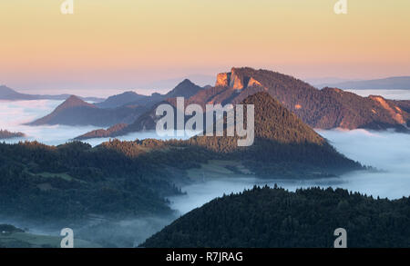 Paysage de Pieniny, Slovaquie Banque D'Images