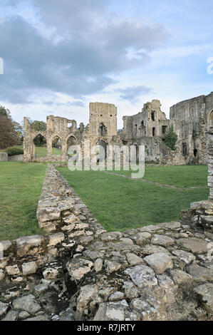 Abbaye d'Easby, Richmond, North Yorkshire, England, UK Banque D'Images