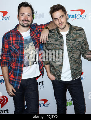 INGLEWOOD, LOS ANGELES, CA, USA - 30 novembre : Dustin Belt, Kendall Schmidt, Heffron dur à 102.7 KIIS FM's Jingle Ball 2018 s'est tenue au Forum le 30 novembre 2018 à Inglewood, Los Angeles, Californie, États-Unis. (Photo par Xavier Collin/Image Press Office) Banque D'Images