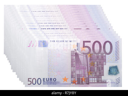 500 billets en euros Banque D'Images