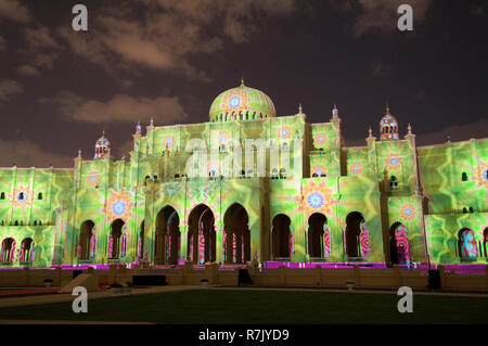 Festival Lumière Sharjah, Musée de la civilisation islamique, Sharjah, Émirat de Sharjah, Emirats Arabes Unis Banque D'Images