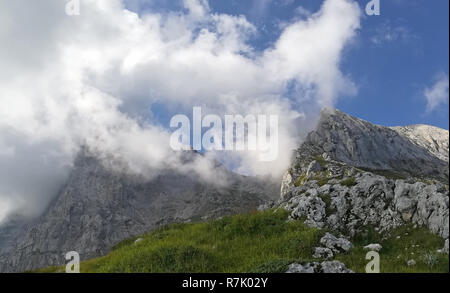 Abruzzo, Italie, Corno Piccolo de Gran Sasso, montagnes, un jour d'été Banque D'Images