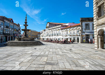 Praça da Republica, Viana do Castelo, Minho, Portugal Banque D'Images