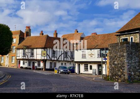 Scène de rue, Sandwich, Kent, Angleterre Banque D'Images