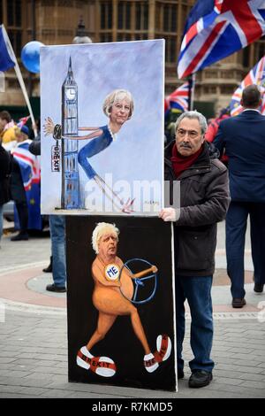 Brexit artiste manifestations Kaya Mar, Westminster, London Crédit : Finnbarr Webster/Alamy Live News Banque D'Images
