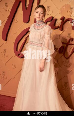 Londres, Royaume-Uni. 10 décembre 2018. Saoirse Ronan,la Reine Mary d'Scots-European,Premiere Cineworld Leicester Square,London.UK Crédit : michael melia/Alamy Live News Banque D'Images