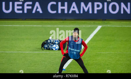 Belgrade, Serbie. 10 Dec 2018.Ligue des Champions de football, l'étoile rouge de Belgrade contre Paris Saint-Germain conférence de presse, Belgrade, Serbie - 10 Dec 2018. Christopher Nkunku du Paris Saint-Germain Crédit : Nikola Krstic/Alamy Live News Banque D'Images