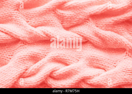 Couleur corail vivant en texture. Couleur de l'année 2019 concept. Banque D'Images