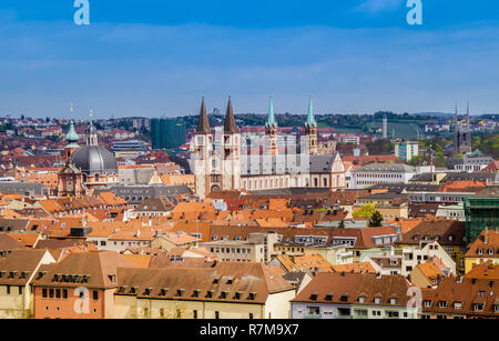 Vue sur Würzburg Banque D'Images