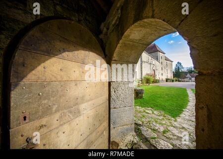France, Côte-d'Or, Bèze, Claude Monet l'école primaire de l'ancienne propriété viticole des moines de Saint Pierre et Saint Paul abbey Banque D'Images