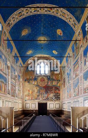 L'Italie, Vénétie, Padova, Padoue, chapelle des Scrovegni, fresques de Giotto Banque D'Images