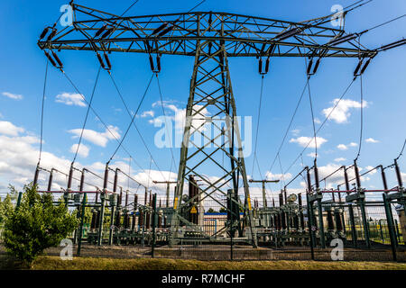 L'énergie de remplacement de la sous-station Banque D'Images