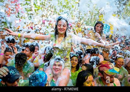 La France, l'Occitanie, Gard, Beaucaire, Parti de Holi Banque D'Images