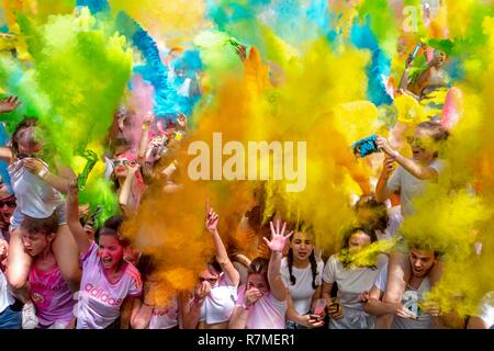 La France, l'Occitanie, Gard, Beaucaire, Parti de Holi Banque D'Images