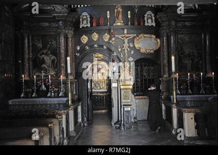 Gnadenkapelle, Innenaufnahme, Altötting, Landkreis Altötting, Oberbayern, Bayern, Deutschland, Europa | Gnadenkapelle, chapelle de l'image miraculeuse, Banque D'Images