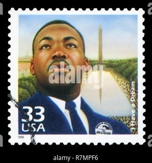États-unis D'AMÉRIQUE - circa 1998 : timbre commémoratif imprimé aux États-Unis du premier film de Blanche Neige, vers 1998. Banque D'Images