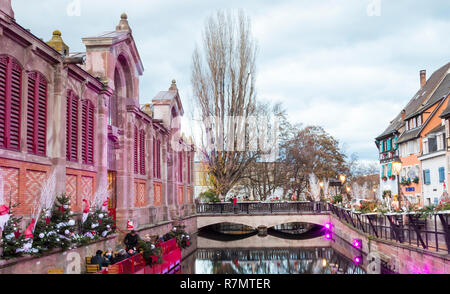 Avis de Colmar dans le temps de Noël Banque D'Images