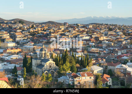 Cityscape de Kutaisi, Géorgie Banque D'Images