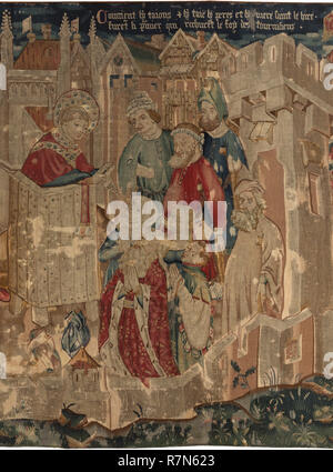 Tournai, Kathedrale, Schatzkammer, Trésor de la Cathédrale. Tapisseries de Saint Piat et de Saint Eleuthère (Tapisseries de Saint Piat et de 5.1 saint Banque D'Images