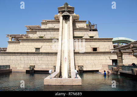 Parc aquatique Aquaventure Atlantis à Dubaï, Émirats arabes unis. Banque D'Images