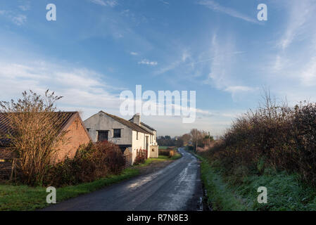 Écart d'argile ferme sur l'écart d'argile près de Lane Lancashire Hambleton Banque D'Images