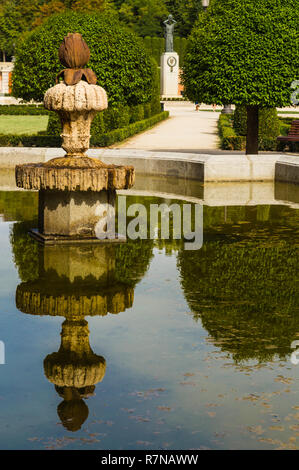 La Plaza del parterre dans le parc del Buen Retiro, Madrid Banque D'Images