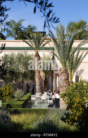 Il Secret Garden Marrakech, aka Le Jardin Secret, jardin musée, médina de Marrakech, Marrakech Maroc Afrique du Nord Banque D'Images