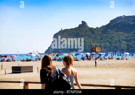 Plage de Cagliari Sardaigne Italie poètes Banque D'Images