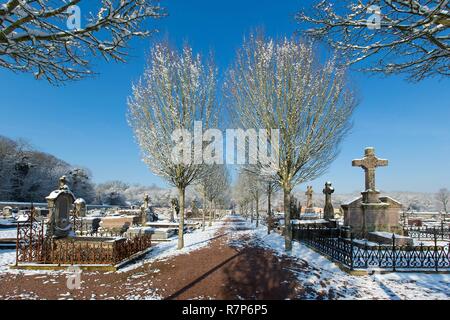 France, Seine et Marne, Bois-le-Roi, le cimetière Banque D'Images