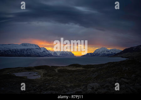 Eyjafjörður, nord de l'Islande Banque D'Images