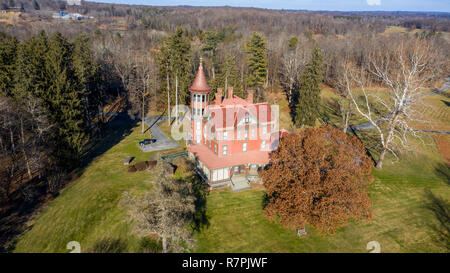 Wilderstein, 19ème siècle maison de style Queen-Anne sur l'Hudson, Rhinebeck, NEW YORK, USA Banque D'Images