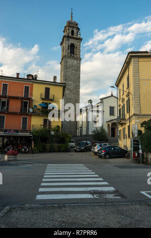 Pallanza , Italie - septembre 7, 2018 : l'église San Leonardo de Pallanza qui dépend de la commune Verbania situé sur la rive du Lac Majeur en Italie Banque D'Images