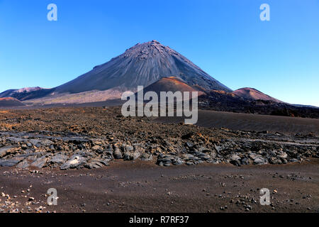 Volcan Pico do Fogo, Chã das Caldeiras, île de Fogo, île de Feu, Cap Vert, Cabo Verde, l'Afrique. Banque D'Images