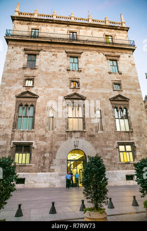 Palau de la Generalitat. Palais de la Generalitat (siège du Gouvernement autonome de Valence). Valence. Communauté de Valence. Espagne Banque D'Images