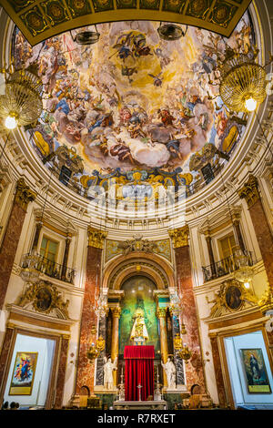 Du vrai Basilique Virgen de los Desamparados. Valence. Communauté de Valence. Espagne Banque D'Images