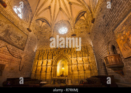 Chapelle du Saint Calice ou le Saint Grial. Santa Maria de la cathédrale de Valence. Valence. Communauté de Valence. Espagne Banque D'Images