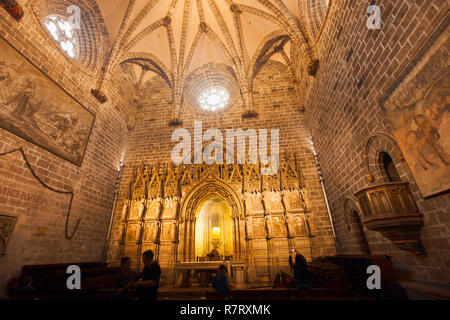 Chapelle du Saint Calice ou le Saint Grial. Santa Maria de la cathédrale de Valence. Valence. Communauté de Valence. Espagne Banque D'Images