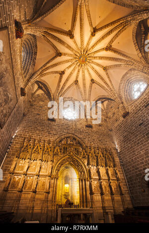 Chapelle du Saint Calice ou le Saint Grial. Santa Maria de la cathédrale de Valence. Valence. Communauté de Valence. Espagne Banque D'Images