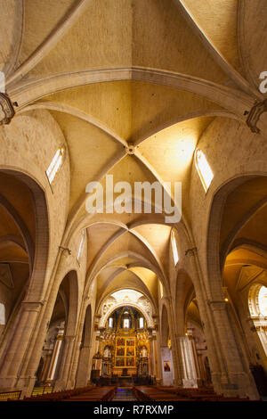 Chœur Baroque. 17e siècle. Santa Maria de la cathédrale de Valence. Valence. Communauté de Valence. L'Espagne. Banque D'Images