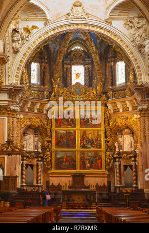 Chœur Baroque. 17e siècle. Santa Maria de la cathédrale de Valence. Valence. Communauté de Valence. L'Espagne. Banque D'Images