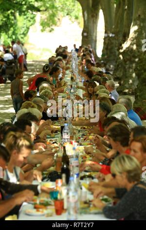 La France, Var, Dracenie, Montferrat, fête de Saint Roch, le 16 août, 2015 Banque D'Images