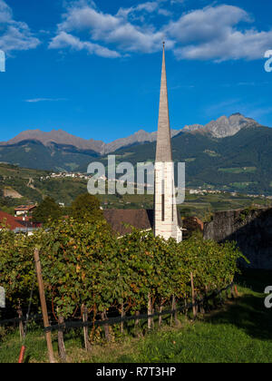 Église paroissiale Saint Joseph, Lagundo près de Merano, Région du Sud, l'Italie, l'Europe Tyrol-Bolzano Banque D'Images