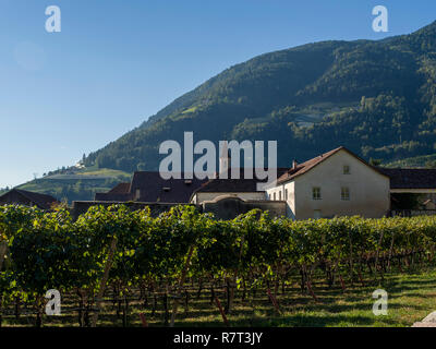 Monastère dominicain Maria Steinach, Lagundo près de Merano, Région du Sud, l'Italie, l'Europe Tyrol-Bolzano Banque D'Images