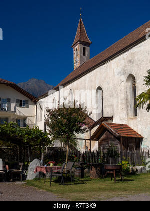 Monastère dominicain Maria Steinach, Lagundo près de Merano, Région du Sud, l'Italie, l'Europe Tyrol-Bolzano Banque D'Images