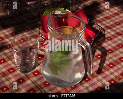 Limonade au monastère ferme, Lagundo près de Merano, Région du Sud, l'Italie, l'Europe Tyrol-Bolzano Banque D'Images